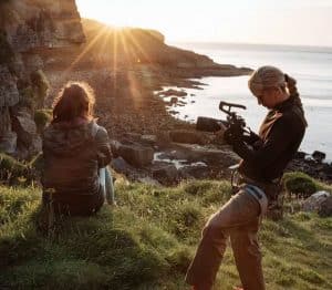 Canon EOS C80 in a exterior shooting
