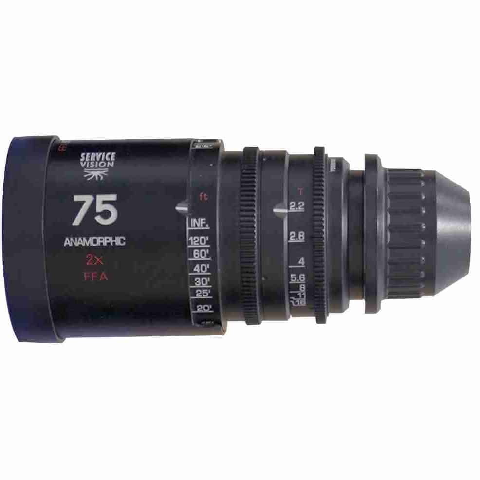 Objetivo Scorpio Anamorphic Full Frame 2x T2.2 75mm (pies) Objetivo Scorpio Anamorphic Full Frame 2x T2.2 75mm (pies)